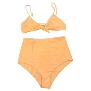 Mara Hoffman Carla Bikini Top & Lydia High Waist Bottom - Peach